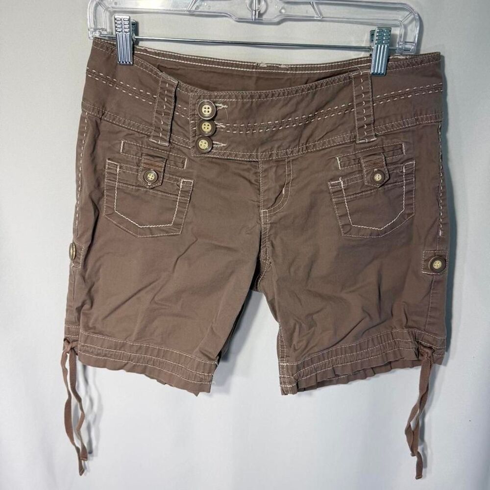 Sequin-hearts Women's Brown and Tan Shorts